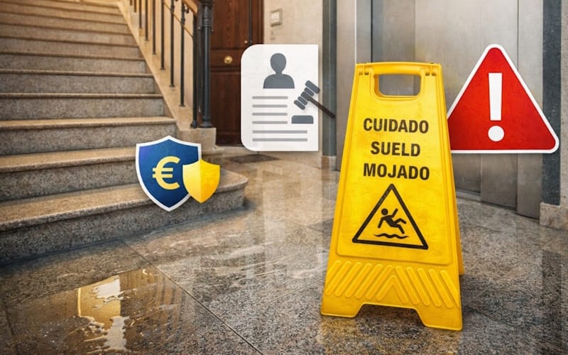 Responsabilidad de la comunidad ante caídas y accidentes en zonas comunes