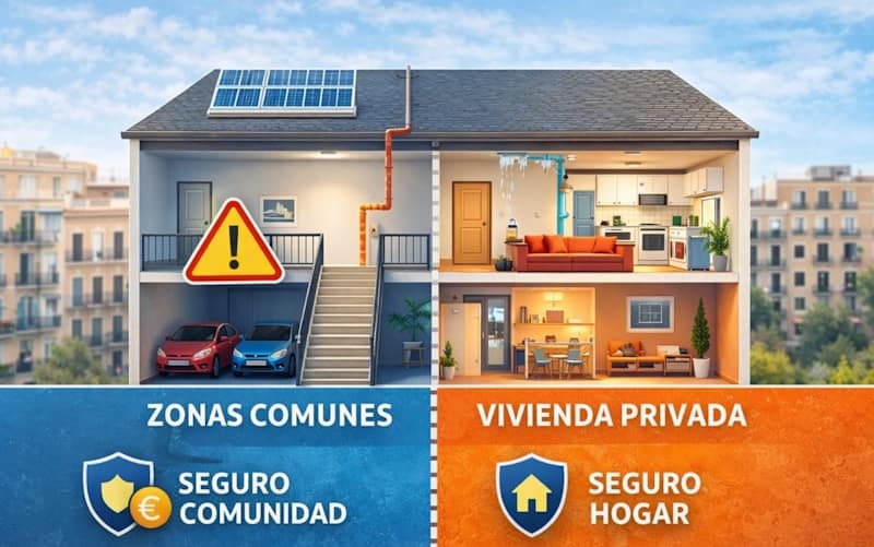 Diferencias entre el seguro de la comunidad y el seguro del hogar